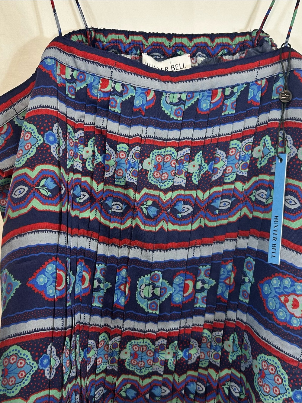 NWT Hunter Bell Abbey Top in Garden Mosaic Pleated Cami XL - Picture 7 of 11